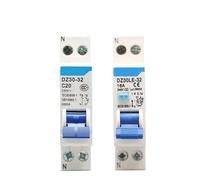 AC MCB 1P 230V 10A 16A 20A 25A 32A RCBO 1P+N Residual Current Circuit Breaker Differential Breaker Safety Switch DZ30LE-32(RCBO,20A)