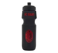 AC Milan Gourde de sport en plastique avec logo, 700 ml, sans BPA, produit officiel, noir