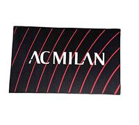 AC Milan hermet Tapis avec antidérapant, Rouge/Noir, 70 x 110 cm