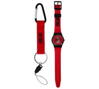 AC Milan Lot comprenant 1 montre et 1 porte-clés à mousqueton officiels de l’équipe du Milan AC