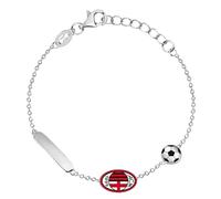 AC Milan LOWELL Bracelet en acier pour enfant, Piccola, Acier inoxydable, Pas de gemme