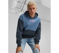 Ac Milan Puma Hoodie Bleu Coton 2023 24 FTBL Culture HD Poignets striés