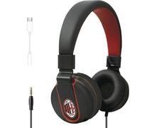 AC Milan tm-ip952-mil Casque Multimédia Officielles Milan, Rouge/Noir