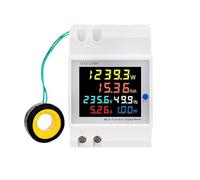 AC monitor 110V 220V 380V 100A Voltage Current Power Factor Active KWH Frequency meter VOLT AMP MQXFCZUX(External CT)