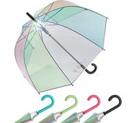Ac Parasol Long,En Forme De Dôme,À Rayures Cuivrées.[F441]