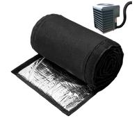 AC Pipe Insulation Cover - 3-Layer Pipe Wrap | 72x10.2 Inch Sleeve | 600D Oxford Waterproof Exterior, Pearl Cotton & Aluminum Foil Layer, Touch Fastener Closure, for Central AC & Mini Split Syst