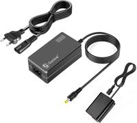 AC-PW20 Adaptateur Secteur avec écran LCD Kit de coupleur CC pour Batterie factice NP-FW50 pour Sony Alpha A6000 A6100 A6300 A6400 A6500 A5100 A7 A7II A7RII A7S ZV-E10 RX10II III