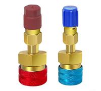 AC R1234YF Lot de 6 adaptateurs de connecteur de coupleur rapide pour jauge de collecteur R12/R134a haute basse pression pour chargement CA de voiture