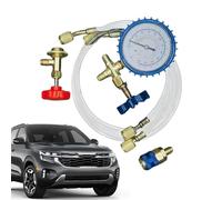 Ac Recharge Kit, Car Air Conditioning Tool, 1-2cm Manifold Hose Set, Quick Coupler System, Compact Freon Hoses for Vehicle, Commercial and Home Maintenance