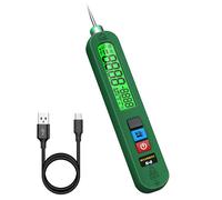 AC Rechargeable Voltage Tester Pen 12-300V Large Screen Single Pole Electric Leak Tester with Sound and Visual Alarm Phase Detector Wire Under Voltage with Flashlight