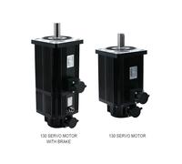 AC Servo electronic starter 2.6KW 130ST-M10025 10N.m 2500 RPM 2600W 220V 380V Single Phase Engine Matched T3L-L30F-GABF Driver for CNC IINKUEYK(Without Brake 380V)