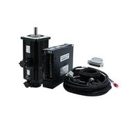 AC Servo electronic starter 2.6KW 130ST-M10025 10N.m 2500 RPM 2600W 220V 380V Single Phase Engine Matched AASD-30A Driver for CNC IINKUEYK(With Brake 380V)