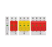 AC SPD 1P 2P 3P 4P 20KA 40KA 60KA 385V House Lightning Surge Protector Protective Low-voltage Arrester Device 10KA 30KA AUOQKQUT(4P,20-40KA)