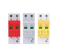 AC SPD 2P 385V House Surge Protector protection Protective Low-voltage Arrester Device MQXFCZUX(40-80kA red)