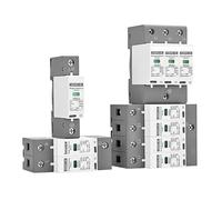 AC SPD Parasurtenseur 385 V AC 275 V 385 V 1P 2P 3P 4P 20 KA 40 KA 60 KA Parafoudre Triphasé Protection du sol domestique (2P, 10 KA)