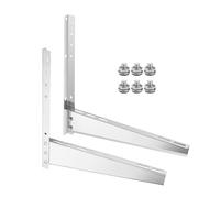 Ac Support Bracket, Window Unit Mount, Adjustable Stainless Steel Frame, Heavy-Duty Load-Bearing Installation for Casement Basement, Apartment Dorm Bedroom Home Cooling Systems
