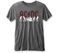 AC/DC T-shirt Silhouettes - Unisexe S Gris - Importé