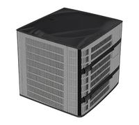 AC Unit Covers Outdoor - Waterproof Adjustable Strap Shield, 2 In 1 Air Conditioner Cover, Protective Cover | All Season Weather Protection For Summer Winter Heat Pump Heater Debris Use