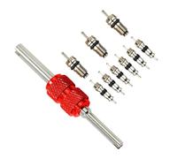 Ac Valve Core Kit - Outils de Réparation de Condition Air de Voiture | Kit de Joint de Base de Valve | Precision 10-Piece Ac Valvee Cores Kitsac for Hvac Systems Rv Air Conditioners Refrigeration