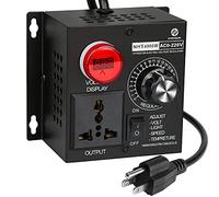 AC Variable Speed Controller, 120V~220V 15A 4000W SCR Voltage Controller for Router Fan Electric Motor Rheostat