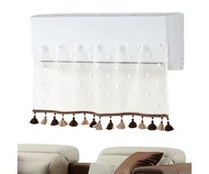 AC Vent Deflector, Wall Mounted Air Shield, 38.19x16.54inch Adjustable Wind Cover, Fabric Washable Cooling Build, Air Conditioner Redirector, Living Room Office Use for eIndoor Comfort