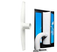 AC Window Seal Kit Universal Hot Air Blocker HVAC Window Vent Seal Cover For Mobile Air Conditioner Casement Exhaust Hose Kit With Retractable Cord