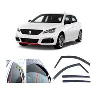 AC WOW 4x déflecteurs de pluie pour Peugeot 308 II Hatchback 2013 2014 2015 2016 2017 2018 2019 2020 2021