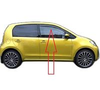 AC WOW Lot de 2 déflecteurs d'air Compatible avec V W Up pour Skoda Citigo pour Seat MII 2011- en Avant 5-Portes Verre Acrylique Sombre PMMA de Qualité Supérieure