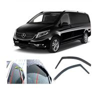 AC WOW Lot de 2 déflecteurs d'air pour Mercedes Benz Vito Viano V Classe W447 2014 à présent MK3 en Verre Acrylique teinté fumé foncé