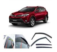 AC WOW Lot de 4 déflecteurs d'air de pluie pour Toyota RAV4 (XA40) 2012 2013 2014 2015 2016 2017 2018 de type canal