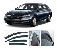 AC WOW Lot de 4 déflecteurs d'air en acrylique pour Skoda Octavia Break 5 portes SW Kombi 2019 2020 2021 2022 2023 2024 2025 2026