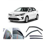 AC WOW Lot de 4 déflecteurs d'air et de pluie pour Kia RIO 5 portes à hayon 2016, 2017, 2018, 2019, 2020, 2021, 2022, 2023