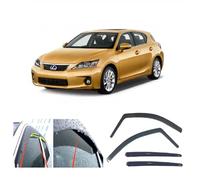 AC WOW Lot de 4 déflecteurs d'air et de pluie pour Lexus CT CT200h 2011 2012 2013 2014 2015 2016 2017 2018 2019 2020 2021