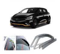 AC WOW Lot de 4 déflecteurs d'air pluie pour Renault Clio IV 5 portes hayon 2012 2013 2014 2015 2016 2017 2018