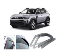 AC WOW Lot de 4 déflecteurs d'air pour Dacia Duster III 2023 2024 2025 2026 en verre acrylique pour porte latérale et fenêtre - Protection contre la pluie