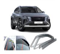 AC WOW Lot de 4 déflecteurs d'air pour fenêtres latérales de Hyundai Tucson (NX) 2021 2022 2023 2024 2025 2026 - Pare-pluie/Protection météo