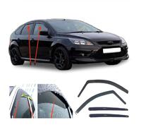 AC WOW Lot de 4 déflecteurs d'air pour Ford Focus 5 portes Hatchback MK2 2004 2005 2006 2007 2008 2009 2010