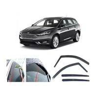 AC WOW Lot de 4 déflecteurs d'air pour Ford Focus Turnier 5 portes Break Mk3 2011 2012 2013 2014 2015 2016 2017 2018