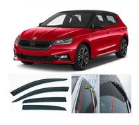 AC WOW Lot de 4 déflecteurs d'air pour Škoda FABIA Mk4 2021 2022 2023 2024 2025 2026 en acrylique - Protection contre la pluie et les intempéries