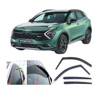 AC WOW Lot de 4 déflecteurs de vent pluie pour Kia Sportage 2021-2025, moderne, Dark, ajustement spécifique au véhicule, SUV