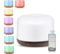 AC100-240/DC24V 500ML LED Humidificateur à ultrasons Huile essentielle Diffuseur Aromathérapie Air frais - Sans distance jaune