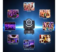 AC100-240V 55W 13 LED Rotatable Stage Lamp Gobo Pattern Light Lighting Fixture Supported DMX512/ Sound Activated/ Auto-running/ Master-slave Working Modes Effects for Disco DJ Show KTV Bar Club Pub Ho