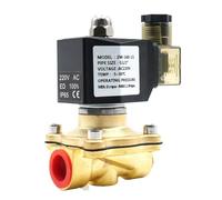 AC110V 220V 380V DC12V 24V, G1/2 "à G2", électrovanne, vanne d'eau, vanne Air/huile, normalement fermée(1",AC220V_NBR 80 CELSIUS)