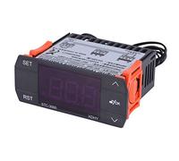 AC110V-220V Mini Thermostat Contrôleur de Température Digital et Tactile avec Capteur pour Serres, Chambre de réfrigération, Fermes(110-220V10A)