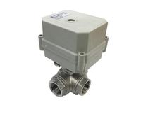 AC110V-230V Power Failure Open/Close Valve 3 Way SS304 DN25 BSP/NPT 1'' Solenoid Valve For Water Control CE/IP67(T Port Flow D,CR202)