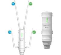 Ac1200 Dual-Band 2.4+5G 1200Mbps Répéteur Wifi Puissant Extérieur/Point D'Accès Outdoor/Sans Fil Amplificateur Wifi/Mesh Wifi Extender (Mimu, 1Xgigabit Poe Lan-Port, 4 Antennes Externs, Wn57[Z137]