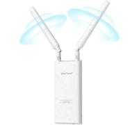 Ac1200 Repeteur Wifi Extérieur Longue Portée Avec Port Poe Gigabit, Amplificateur Sans Fil Exterieur Double Bande 867Mbps 5Ghz & 300Mbps 2,4Ghz, Ip65, Répéteur Wifi Pour Jardin, Yard, Caméra[Z45]