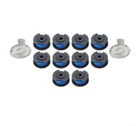 AC14RL3A Bobines de rechange pour débroussailleuse de 0,2 cm, ligne pré-enroulée avec couvercle, compatible avec le mangeur sans fil RY40200 RY24021, pièces d'outils de jardin en plastique (10 + 2)