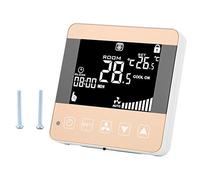 AC200-240V Ventilo-Convecteur Thermostat Intelligent Digital Central Climatiseur Thermostat Régulateur de Température Unité de Bobine de Fan Affichage LCD(General Type)