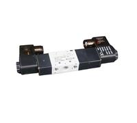 AC220V 4V230C-08 Électrovanne pneumatique double tête 3 positions 5 voies 6,35 mm